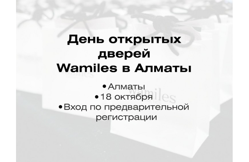 День открытых дверей Wamiles в Алматы