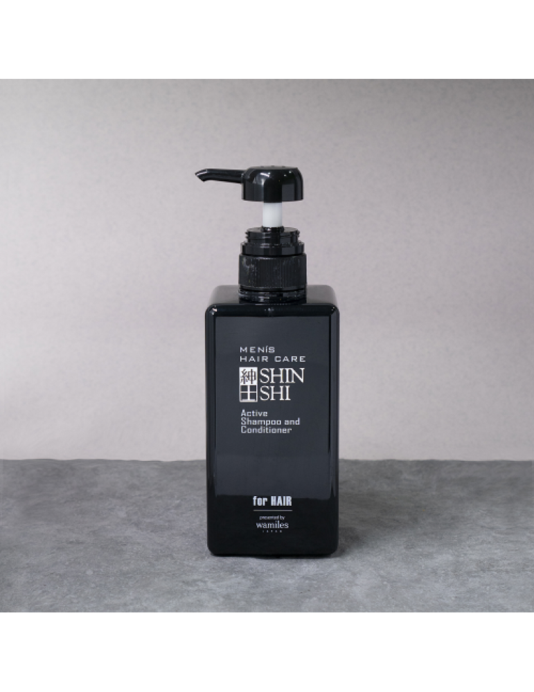 SHINSHI Men Hair Care Active Shampoo Тонизирующий шампунь-кондиционер для Мужчин, 500 мл